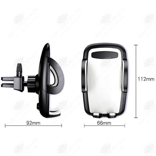 HTBE® billuftutloppsblad universalklämma mobiltelefon GPS-navigator universal mini universalfäste