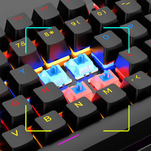 Mechanisk Tastatur - INN® - QWERTY - 104 Taster - Trådløs - Baggrundsbelyst