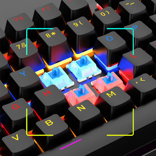 Mechaniskt Tangentbord - INN® - QWERTY - 104 Tangenter - Trådlös - Belyst