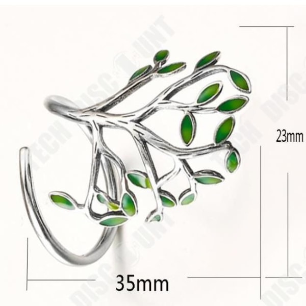 TD® Skräddarsydda handgjorda smycken Skog Retro uråldriga handgjorda glasyr droppdesign bladgren ring