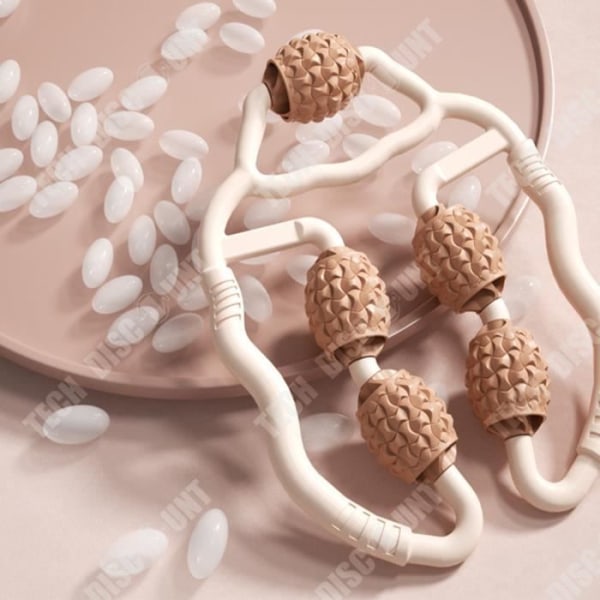 TD® Forbedret Benrulle Skulptur Ring Klip Benmassager Rulle Muskelafslapning Massage Læg Massage
