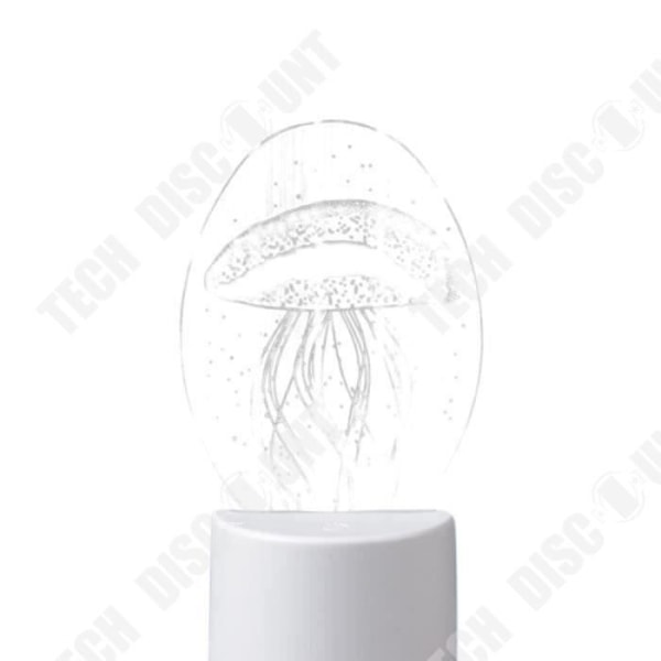 TD® Jellyfish akryl bordslampa ljus inredning vardagsrum sovrum LED-ljus akvatisk design manet logotyp manet mönster