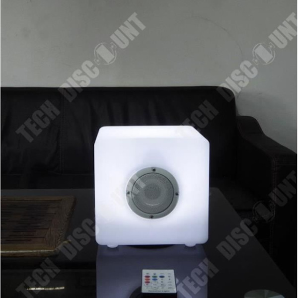 TD® Led-valaise langaton bluetooth-kaiutin subwoofer mini kannettava värikäs lataus kaukosäätimellä väri vaihtuva pieni 20 CM