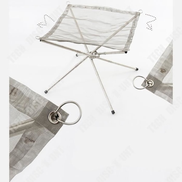 TD® Utomhuscamping hopfällbar vedgrillspis Utomhuspicknicktillbehör BBQ-utrustning Bärbar hopfällbar spis