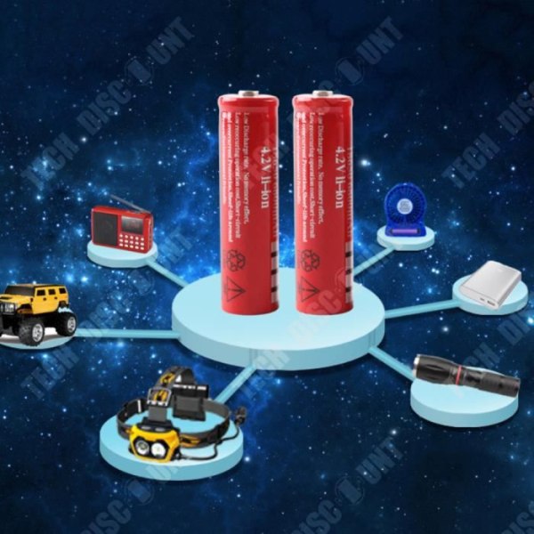 TD® 4-pack uppladdningsbara batterier Power Batteri Laddningsenhet Ficklampa Elverktyg Laddar AAA batteripaket