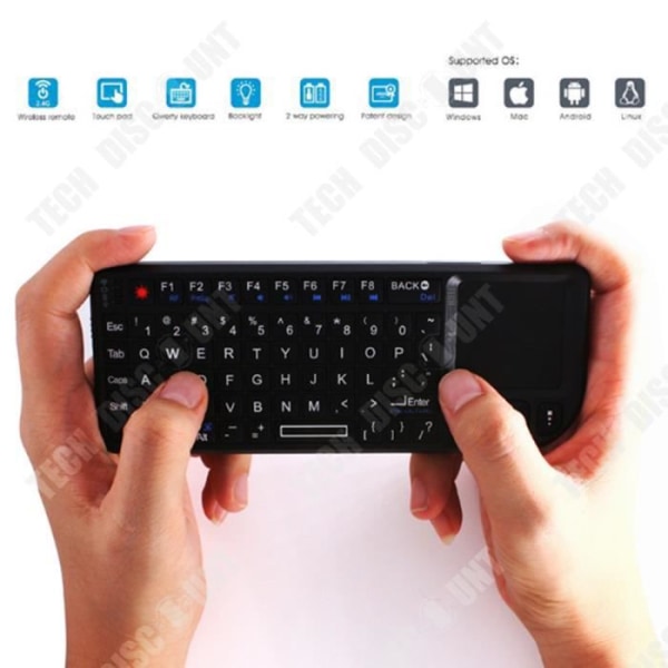 Trådløst touch tastatur TD® Touch kontrol Funktion for dvale