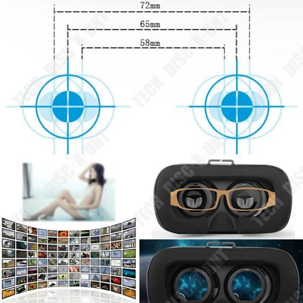 VR-lasit - Teknologian alennus - Säädettävät - Likinäköystävälliset - 80 tuuman näyttö