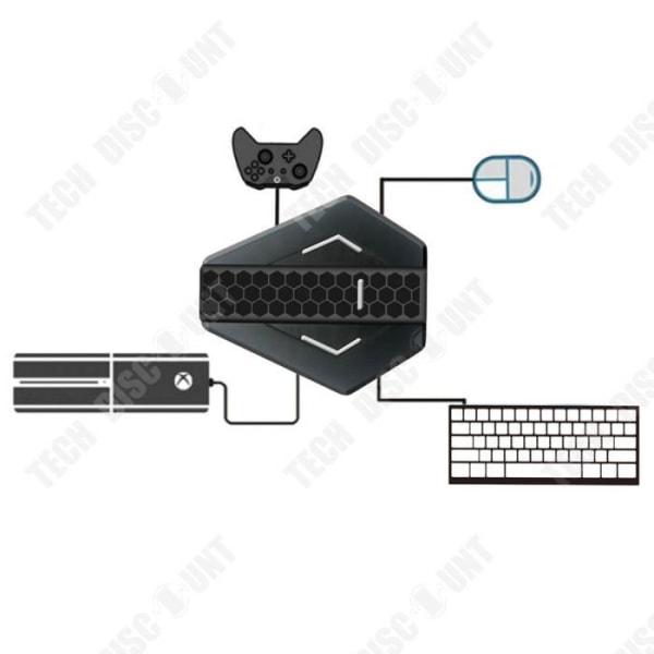 TD® trådbunden USB tangentbord och mus omvandlare Ingen fördröjning Ingen fördröjning Lämplig för X-360/X-1/P3/P4/N-SW-konsoler