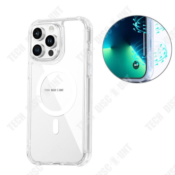 TD® Clear telefonfodral för iPhone 14 Pro Högt skyddande magnetisk design Fingeravtrycksresistent
