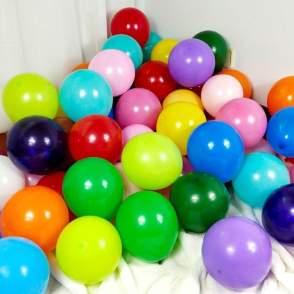 TD® ballonger blandade färger 100 bitar matt runda designade för festdekorationer