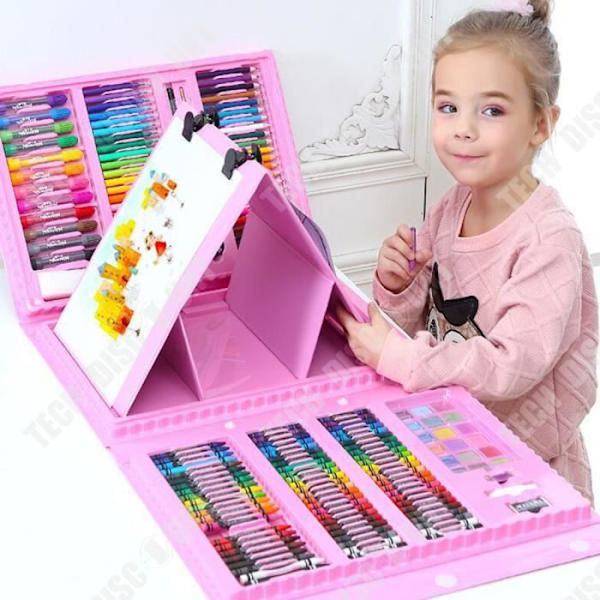 TD® 208 färgpennorset, filtpennset för barn skolmaterial, ritningsesellåda, ritsats Ro
