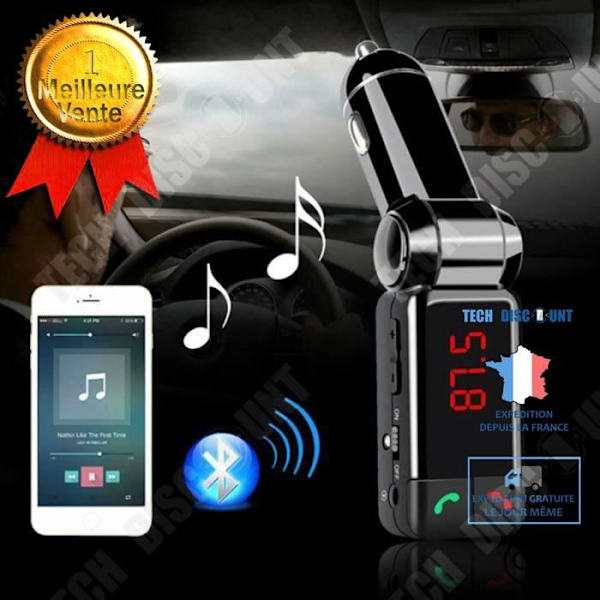 TD® Bluetooth bilkit MP3-afspiller FM-sender bilkit med SD-kort USB-afspiller
