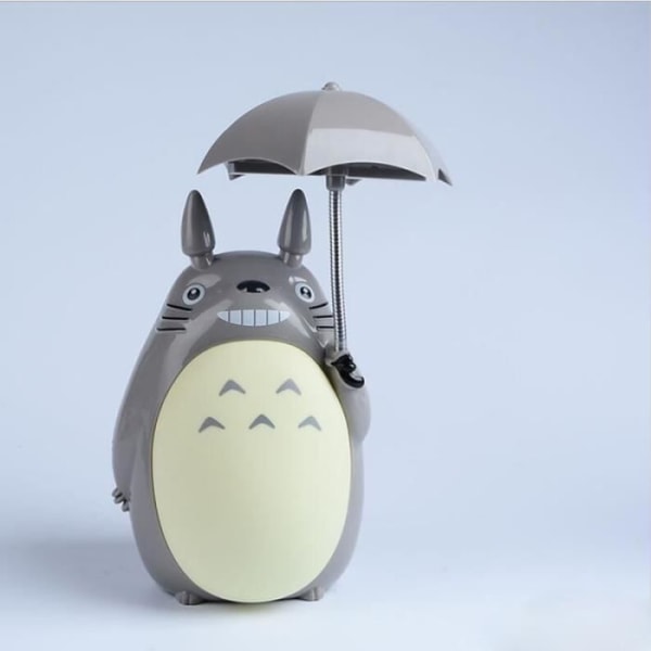 MCSAYS LED Bordslampa Totoro Sänglampa Uppladdningsbar Barnsovrum Tillbehör Grå