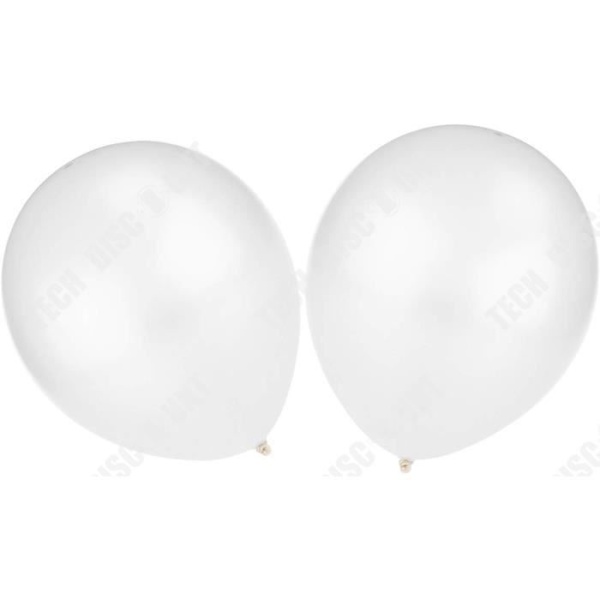 TD® Set med 100 ballonger i metallisk silver 100 % latex - 10 tum - Dekoration för födelsedagsbröllopsfest - hög kvalitet