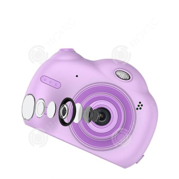 INN Barnkamera pekskärm 1080P HD dubbelkamera 1800W pixelkamera Nyårspresent liten SLR C7 för barn