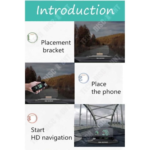 TD® støtte telefon projektion automatisk GPS navigation display instrumentbræt biltilbehør smartphone montering navigering