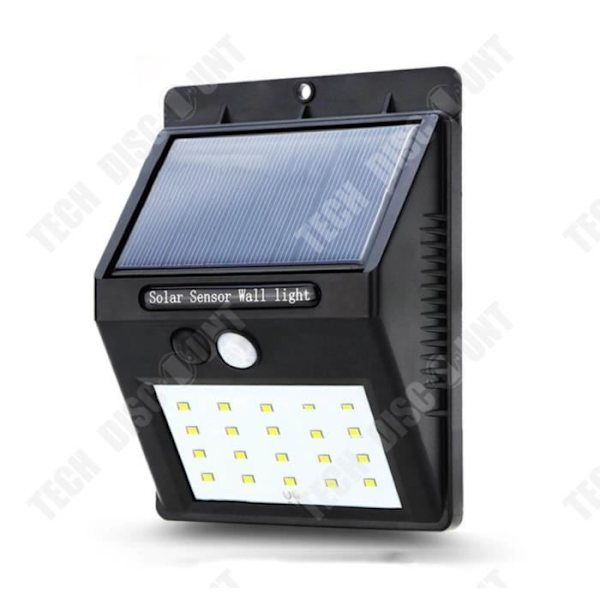 TD® utomhussolljus, [4-pack] 20 led vattentät utomhussolljus med rörelsesensor, soldriven utomhusbelysning