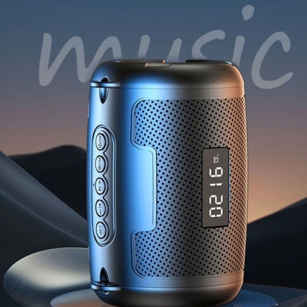 Bluetooth højttaler TD® Bærbar udendørs subwoofer Lille stålkanon Vækkeur Audio