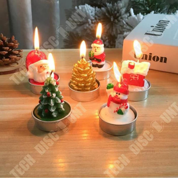 TD® QQ 3 julelys med julemand, snemænd, hjemme Xmas fest gave boligindretning