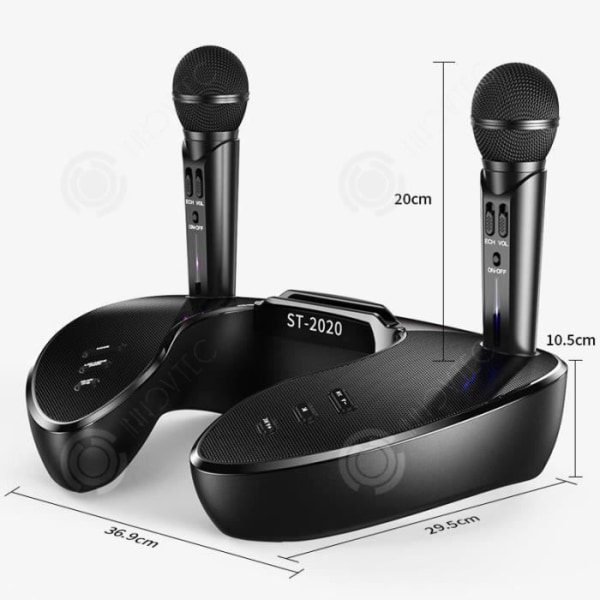 I® trådlös mikrofon bluetooth högtalare utomhus familj karaoke bärbar mikrofon högtalare telefon stativ klocka högtalare