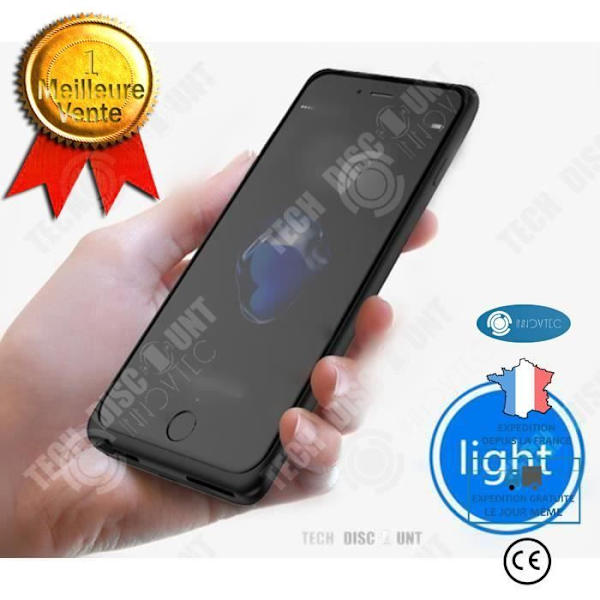 INN® Genopladelig Ekstern Batterioplader til iPhone Case Batterisag Strømcover Forlænger Sager