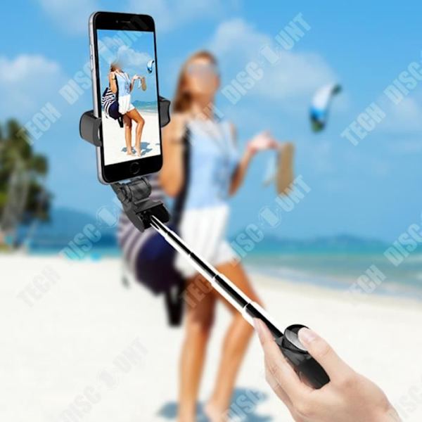 TD® Bluetooth Selfie Stick Stativ Telefonstøtte Fototeleskopisk Stang Teleskopisk Stativ