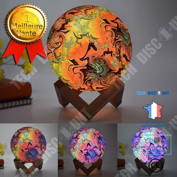 TD® Kuunsateen maalausluovuus LED 3D yölampu - Lastenhuoneen yövalaistus - Kodinsisustus