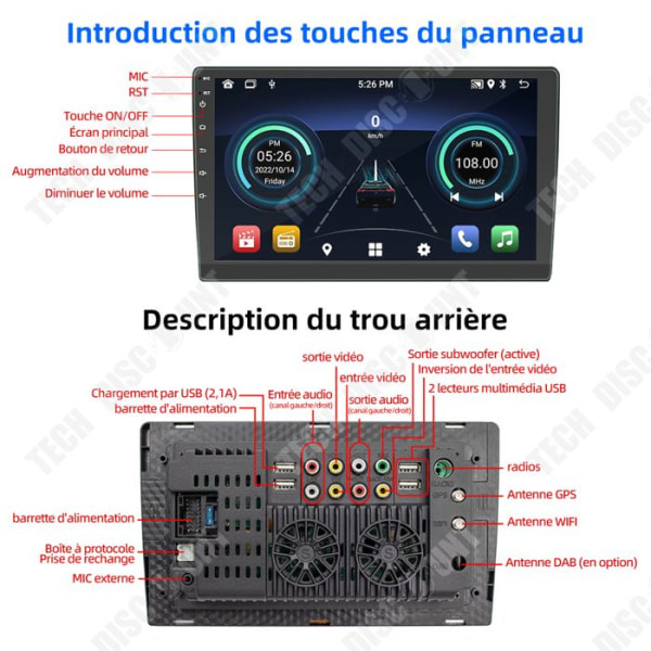 TD Bilnavigator 9 tommer Praktisk Bilnavigator Bluetooth Navigator HD Touchskærm Navigator