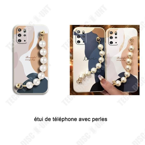 TD® för Samsung Galaxy S20+ telefonfodral anti-kollision telefonfodral med pärldekoration sött mjukt skal