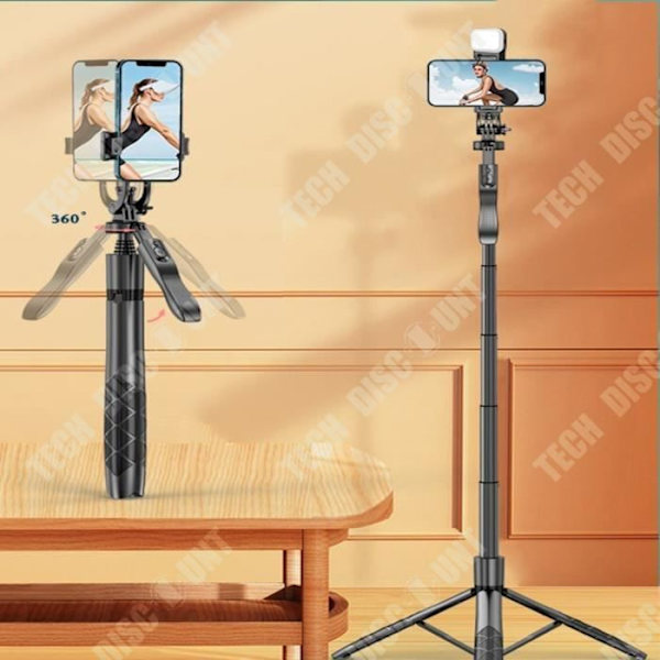TD® Selfie stativ alt-i-en GO PRO selfie-stang telefon kameravideo 360 graders livestreaming