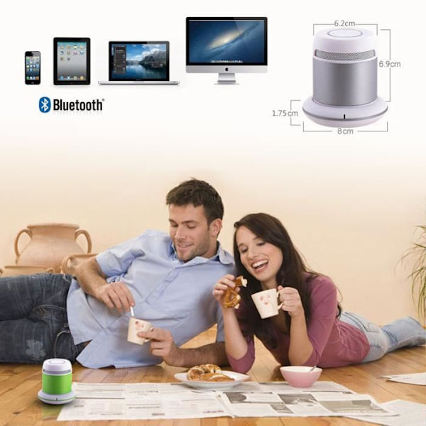 Bluetooth-högtalare - LCC® - DS1168S - micro-SD - jack 3.5 - Grön grön