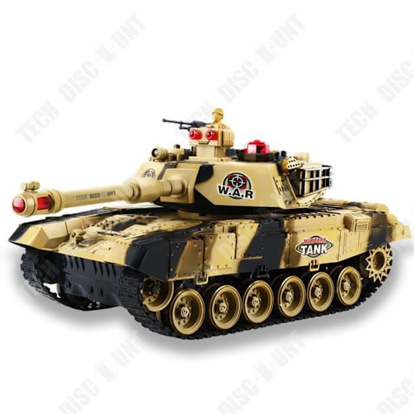 TD® Den fjernstyrede tank kan føre til flere kampe, idet den laster drengelegetøjet med en model af en bæltekøretøj kanon til børn.