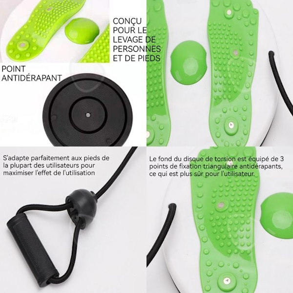 C Twist plade skulptur med trækkabel balancebræt wobble balance board plade wriggling til øvelser