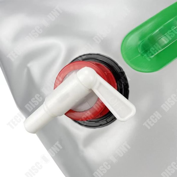 TD® Utomhuscamping hopfällbar vattenpåse 20ML bärbar genomskinlig vattenhink bil vattenförvaringsväska självkörande badkar