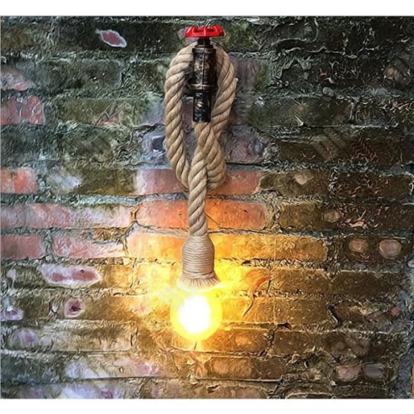 TD® Vägglampa inomhus industriell stil LED E27 retro Hampasnöre Lampa vägglampa vardagsrum