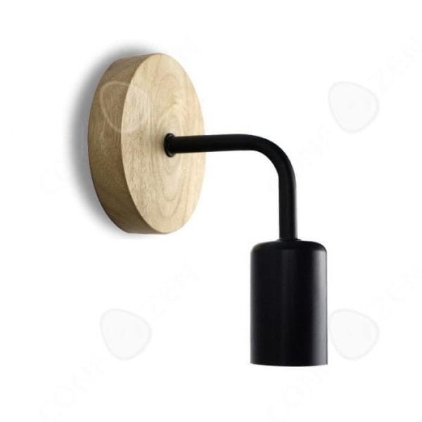 CONFO® Moderne minimalistisk væglampe i smedet jern natbordslampe til nordisk soveværelse velegnet til stuen korridor.