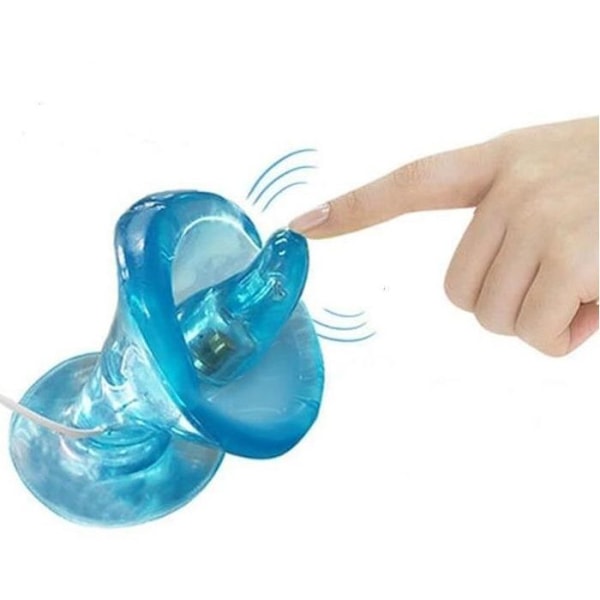 LCC® Kvinnliga Vuxna Produkter Flirtmassage Elektrisk Tunga Mun Vibrator Sugkopp Oralsex Enhet|Blå