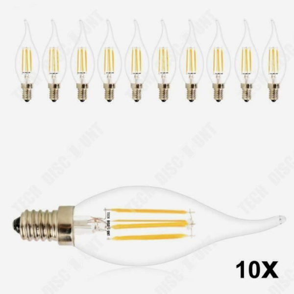 Ampoule TD®10 LED-lamper til energibesparelse retro stearinlys LED-lys retro glødelampe