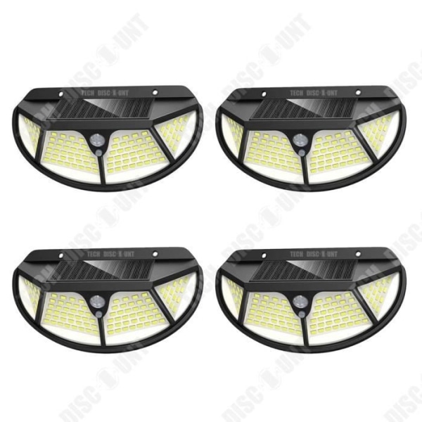 Solarlampe til haven - TD DIY MORE - 102 LED - Bevægelsessensor - Vandtæt - Pakke med 4