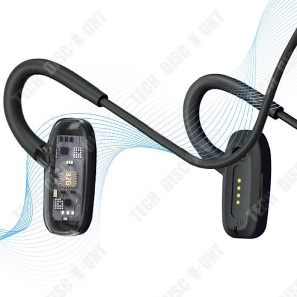 TD® Bluetooth headset trådløs open bone conduction hovedtelefoner til søvn luftledning til sport