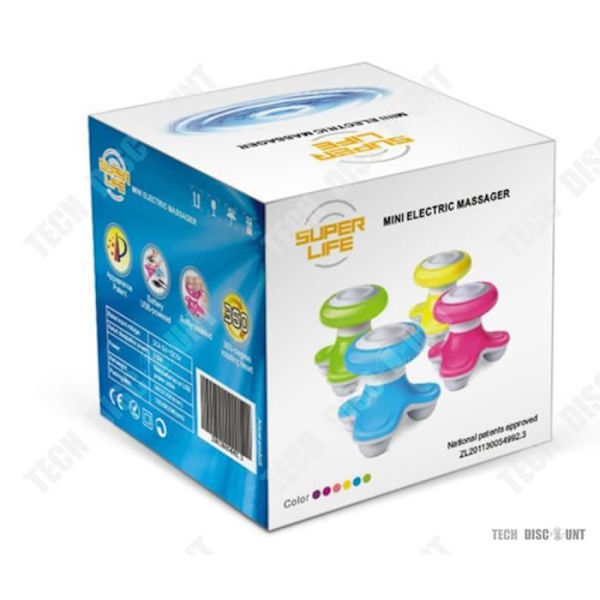 Bärande massageapparat - TD® - Mini Wave - USB- eller batteridrift - Hårbotten, nacke, rygg - Rosa