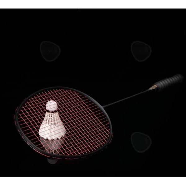 CONFO® Badmintonracket i helt kol, superlätt offensivt svart racket