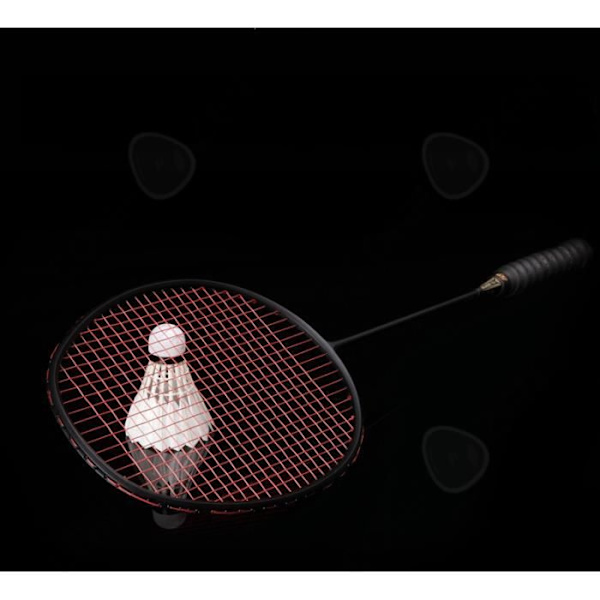 CONFO® Kaikki hiilikuitu badmintonmaila, superkevyt musta hyökkäysmaila