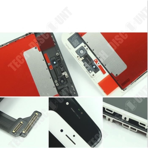 TD® WEIRAY Skærm til iPhone 6s Sort LCD Skærm Samlet med Hjemknap, Nærheds-sensor, Højttaler, Kamera