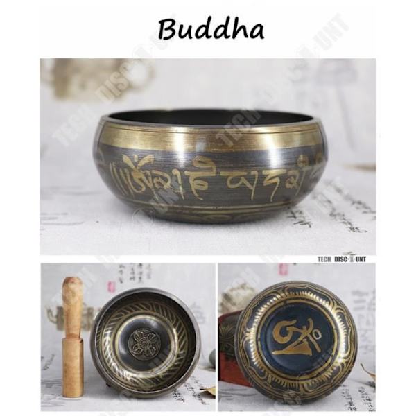 Bol til at synge TD® Kaliber 12.5cm Med lille træstang fra ferskentræ Håndlavet Buddha lydskål