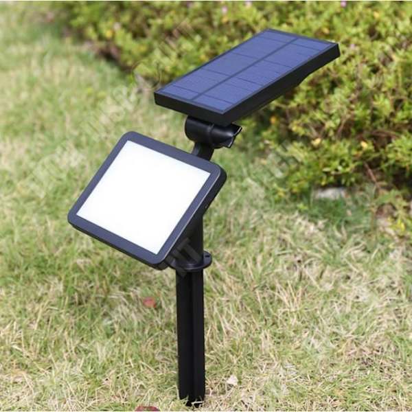 TD® Solarlampe 48LED, udendørs solflomlys til græsplæne, havevæg lampe