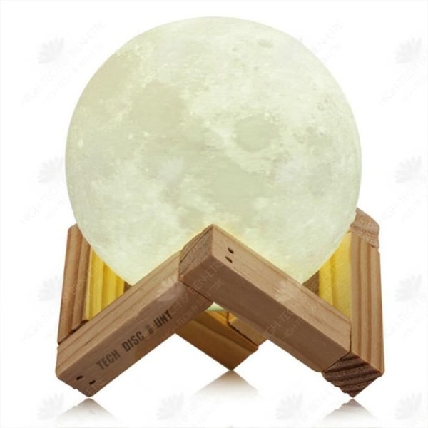 HTBE® Moon Light USB Laddning Dual Color Moon Light Touch LED16 färger 3D 20cm månljus med stativ i sovrummet