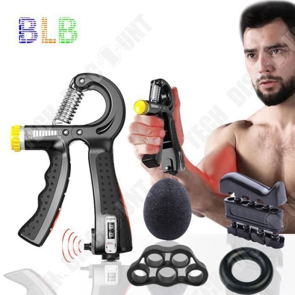 TD® Fitness Accessoarer - Body Building, 5 delar-set Spring Hand Grip Power Strength Expander för - Typ grön