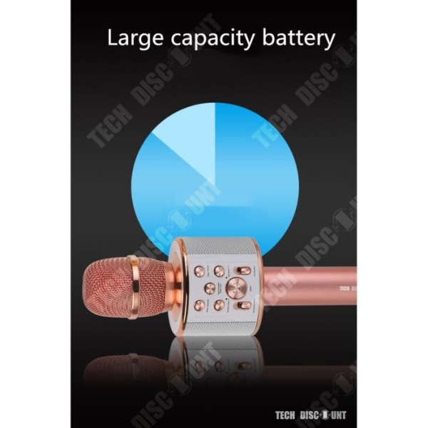 Trådlös mikrofon - TD® - Lång batteritid - Bluetooth 4.2 - TF-kortstöd - 46W