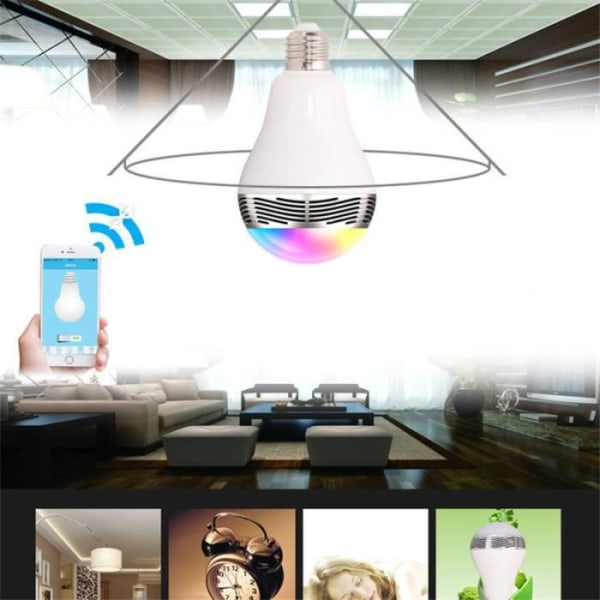 6W E27 RGBW LED Smart Bluetooth-högtalare Glödlampa Lampa för dekoration Musikspelning